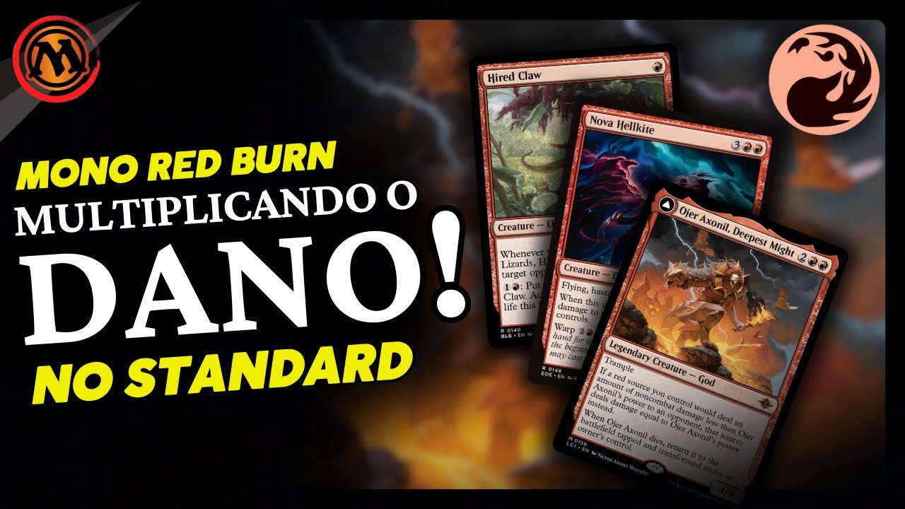 🔥PINGANDO MUITO DANO NO OPONENTE! | Mono Red Burn | Standard | Magic Arena