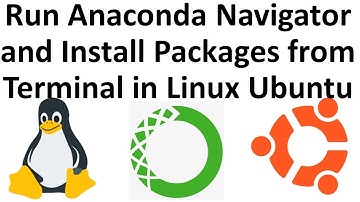 Run Anaconda Navigator and Install Packages from Terminal in Linux Ubuntu