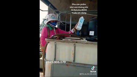 Pha sản phẩm xử lý mùi hôi nước thải AirSolution9314 trước khi sử dụng