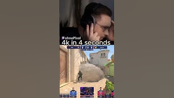 4k in 4 seconds vs Faze Clan! 🤯 #ohnePixel #cs2 #csgo #cs2clips #esports #fazeclan #blastpremier