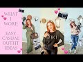 What i wore  everyday casual outfit ideas  sirena grace celes