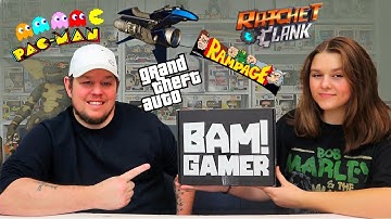 Unboxing The Bam Box GAMER BOX With A Guaranteed Celebrity Autograph - GTA , Pac-Man , & More - UK