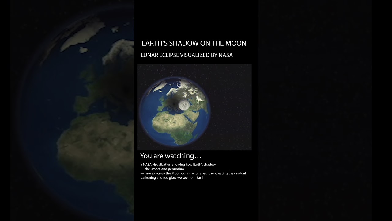Lunar Eclipse Visualization — Earth’s Umbra and Penumbra in Motion | NASA Conceptual Image Lab (4K)