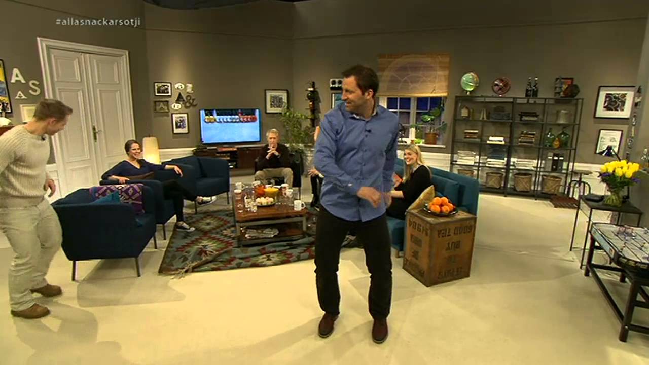 Renberg testar konståkningssnurr i Alla snackar Sotji: SVT