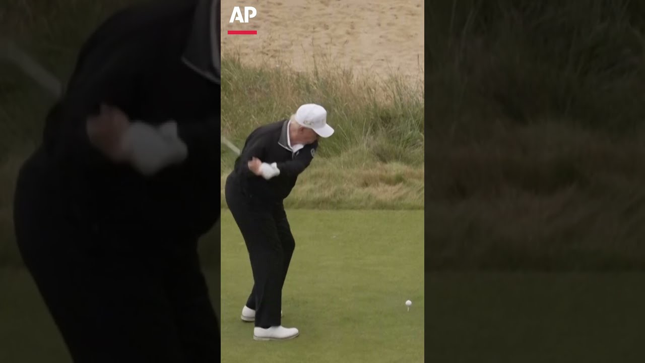 Trump Caps His Scottish Visit By Opening A New Golf Course