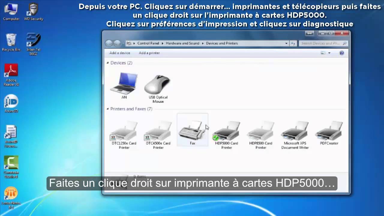 Comment réaliser l’alignement de la cartouche de film sur l'imprimante