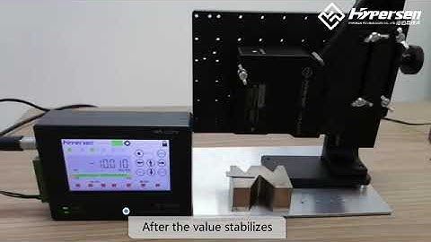 Hypersen Laser Displacement Sensor - Gauge Block Thickness Measurement