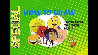 How to Draw The Emojis from the Emoji Movie - Learn to Draw - ART LESSON
