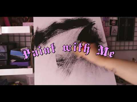 ✨ Paint with Me ✨ | Skull and Moon Painting | Kathy's Art