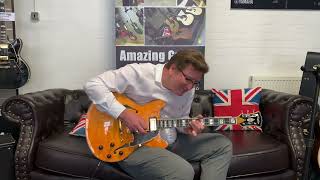 D&#39;Angelico Excel DC XT Vintage Natural Quilt Semi Hollow Electric Guitar - Rimmers Music Review