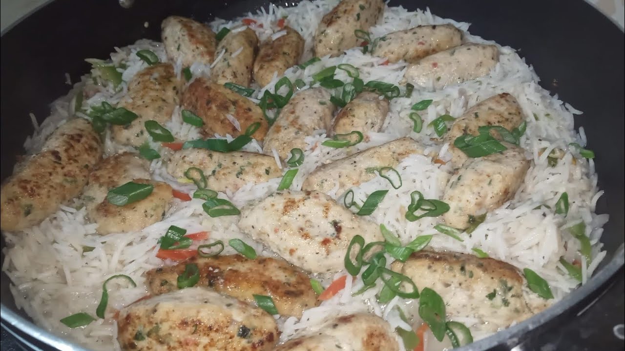 Kabeb Rice How to make |kabab rice |recipe|by cookingwithsisters - YouTube