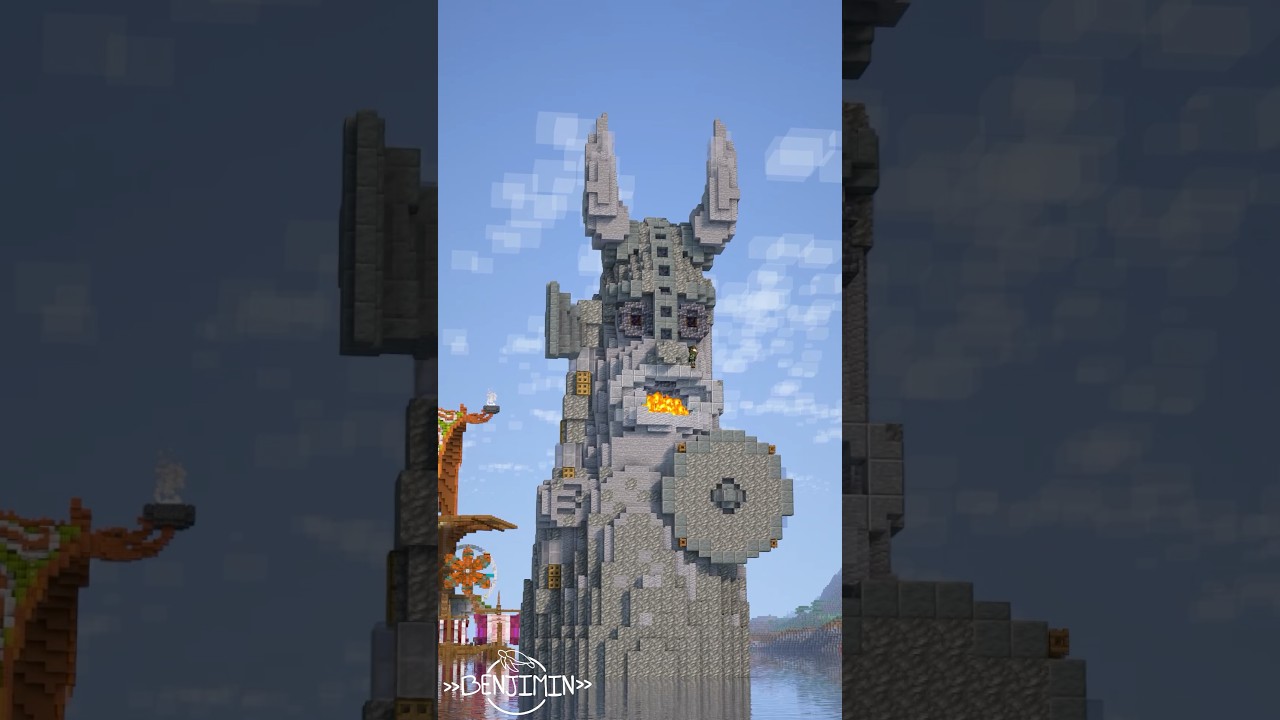 The Other Large Viking Statue in The Isle of Berk bay 