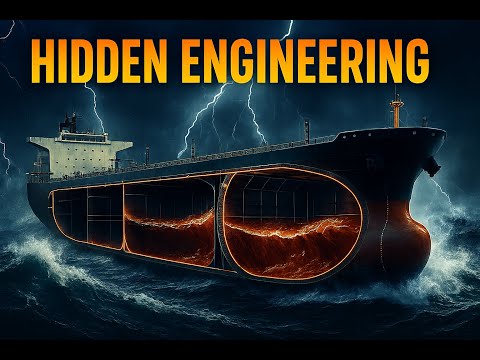 The Invisible Engineering of Supertankers: Double Hulls & 3D Sloshing Explained #shipping