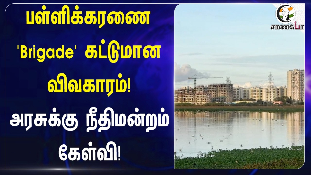 ⁣பள்ளிக்கரணை 'Brigade' கட்டுமான விவகாரம்! அரசுக்கு நீதிமன்றம் கேள்வி! | Tamilnadu