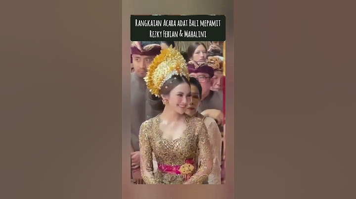 Rangkaian Adat Bali Mepamit Mahalini & Rizky Febian #shorts