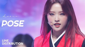 LOONA — POSE | Line Distribution
