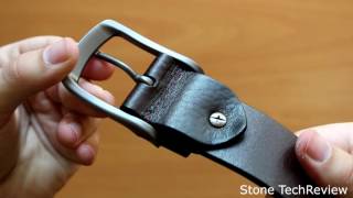 Unboxing Teemzone Herren-Ledergürtel Aus Echtem Leder