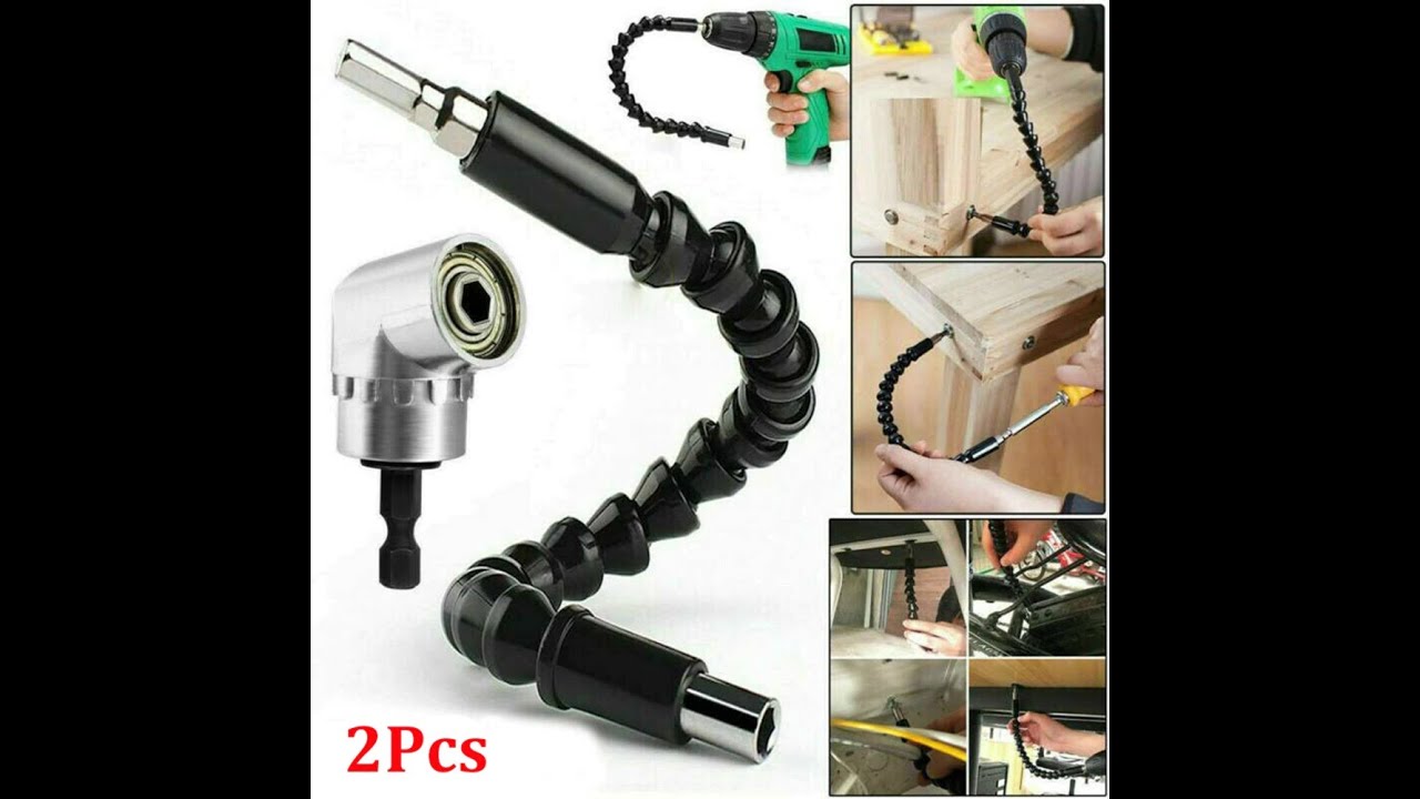 Kit extensión flexible y adaptador de punta para Taladro. - YouTube