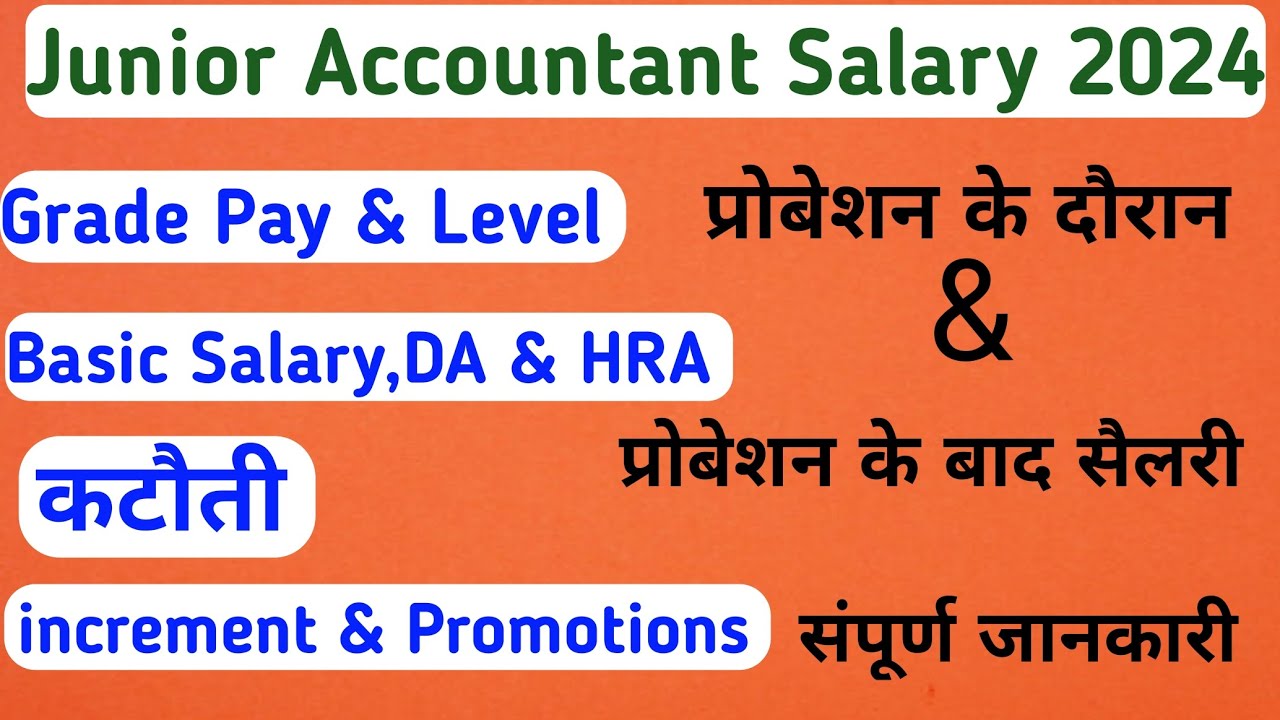 Junior Accountant Salary In Rajasthan Junior Accountant Salary 2024 