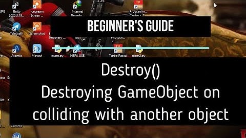 Deleting GameObjects in Unity. How to destroy objects with C# script.