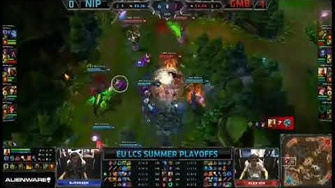 NIP Bjergsen Zed VS Gambit Alex Ich Kayle Game 2 Highlights   EU LCS Playoff 2013 HQ