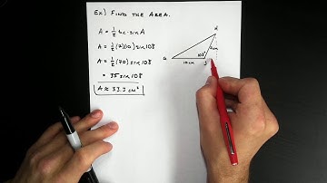 Finding the Area of an Oblique Triangle (SAS) - PreCalculus