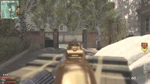 mw3 SnD ace 6man  gold mp5 gameplay resistance  call of duty