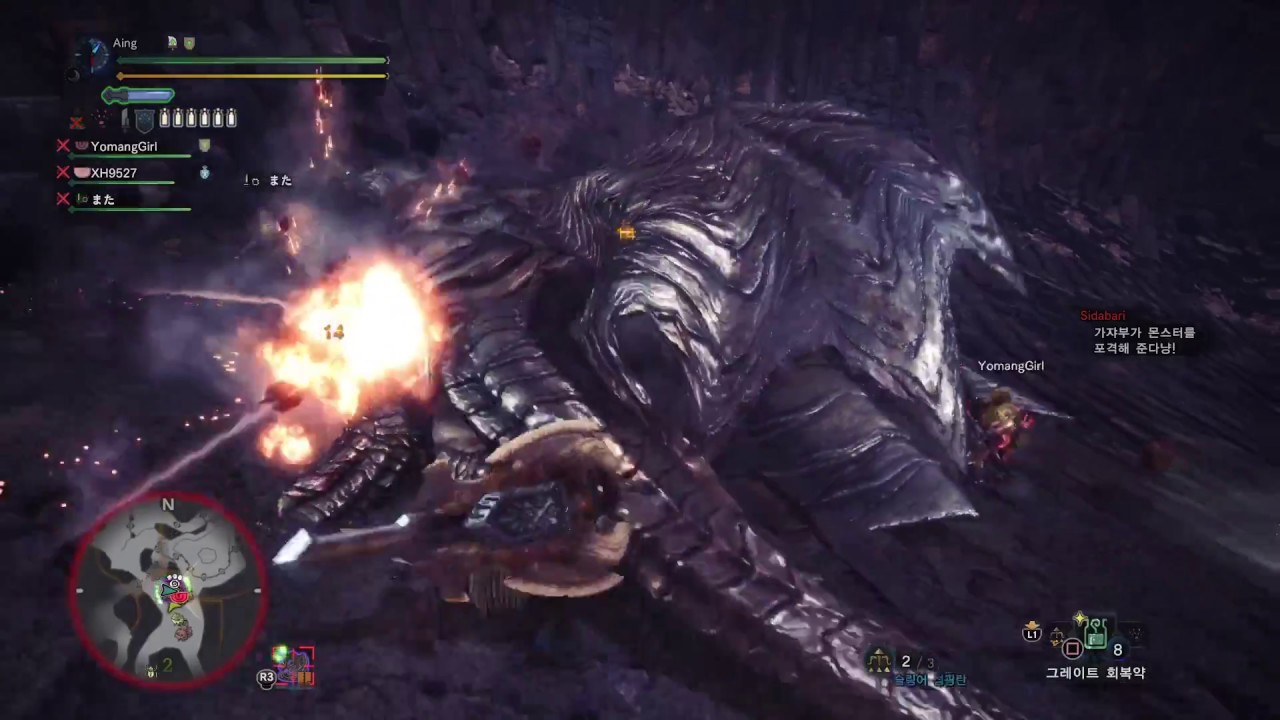 Monster Hunter: World 몬헌 월드 멀티 가쟈부 폭격