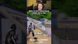 I Broke Fortnite Physics with THIS Combo! (Mercy Staff)