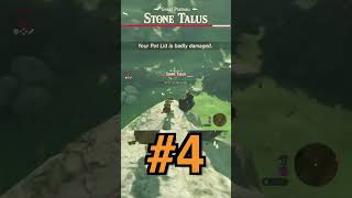 How to Defeat Stone Talus - BOTW Shorts - Gameplay #4