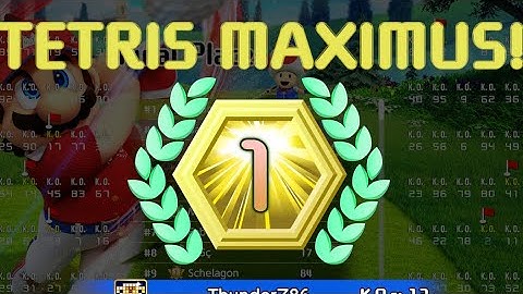 My first Tetris 99 win