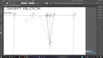 BASIC SKIRT BLOCK POINT TO POINT IN ILLUSTRATOR-IMMFA FASHION HOUSE