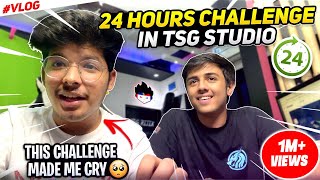 He Challenged Me To Stay 24 Hours In TSG Studio🔥Horror Stories Went Wrong 😭 -Two side Gamers Vlogs