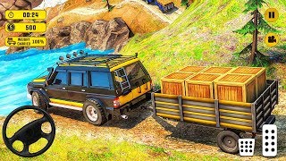 Offroad Jeep Driving & Parking - Small Cargo Trailer Attachment - Android Gameplay screenshot 1