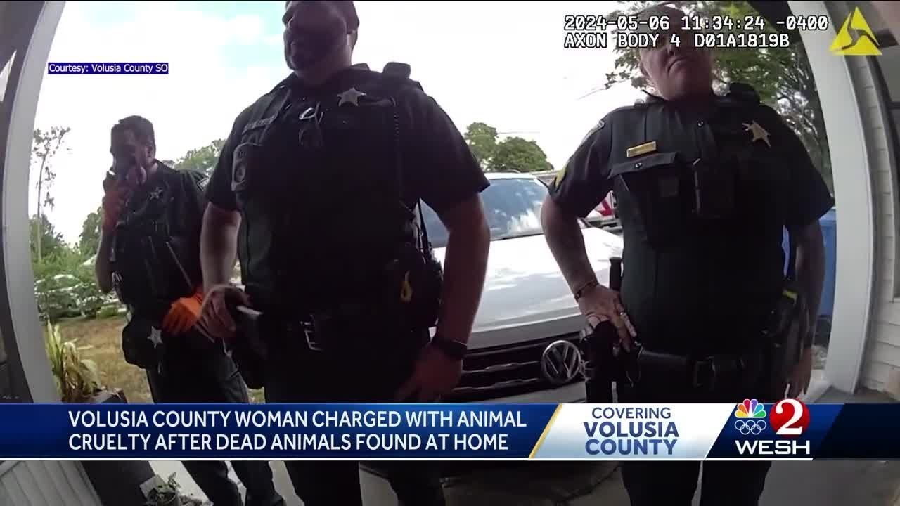 Deputies: Volusia woman found with dead pets in home likely only fed ...
