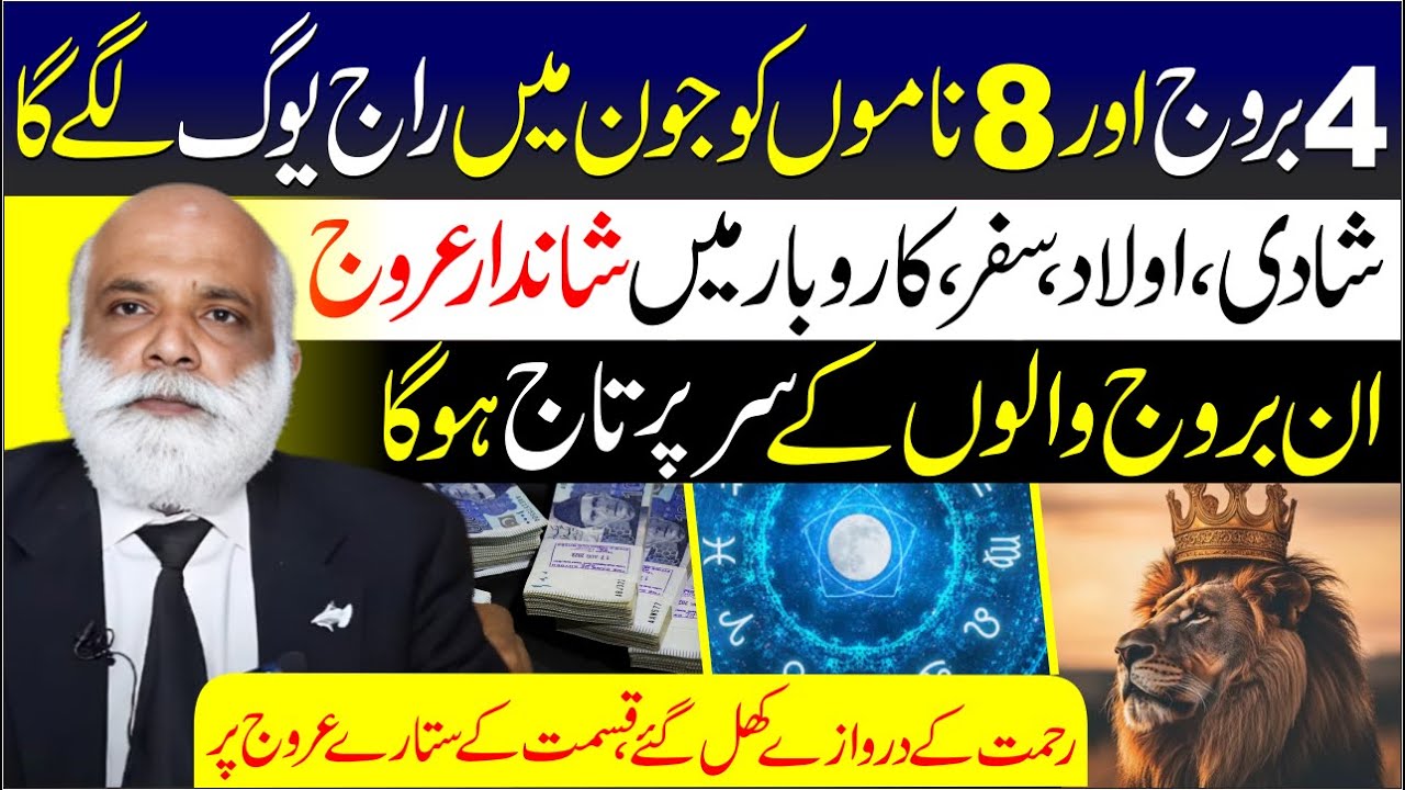 June 2025 Raj Yog: 5 Zodiac Signs & 8 Names Blessed with Wealth & Power | MA Shahzad Khan