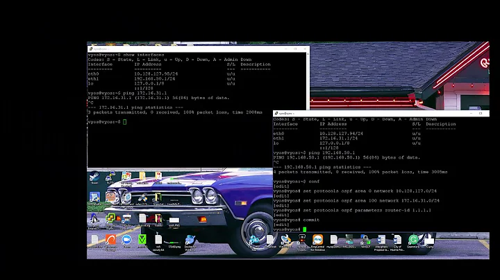 10 minutes configuring OSPF in VyOS to a efficient Network