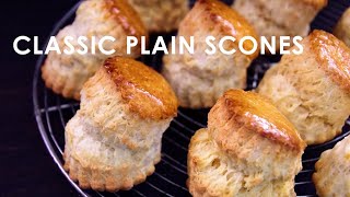 【サクッとふんわり】プレーンスコーンはやっぱり美味しい！//How to make flaky and soft classic plain scones