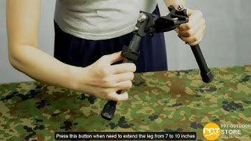 LRA Light Tactical Bipod Long，Carbon fiber