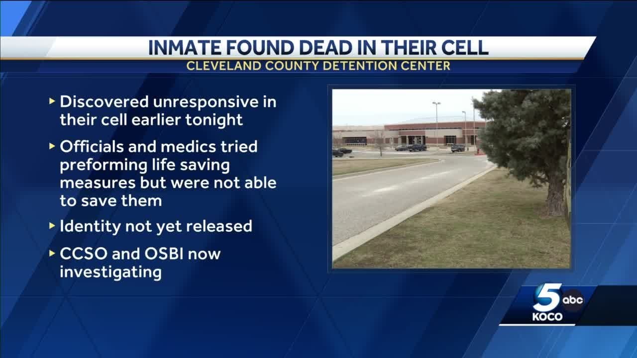 Inmate found dead in cell at Cleveland County Detention Center ...