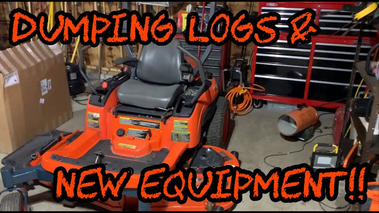 #80 Dumping Firewood Logs & New Piece of Equipment