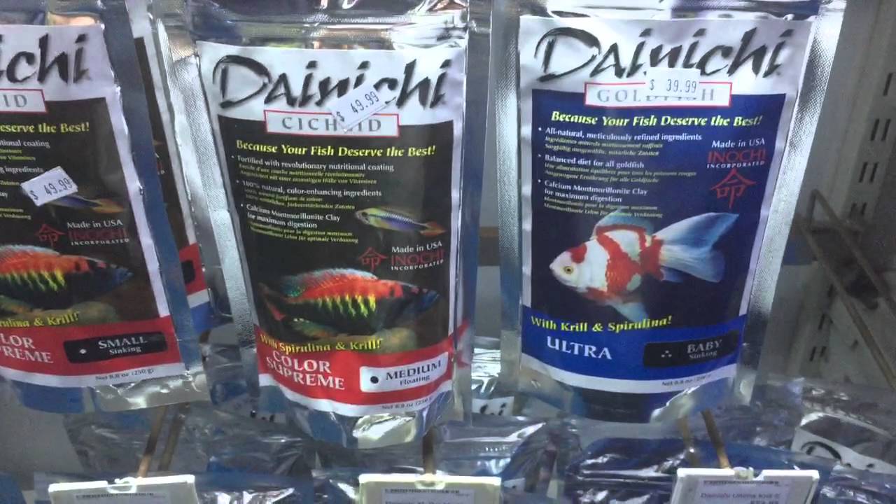 Dainichi freshwater fish food Range YouTube