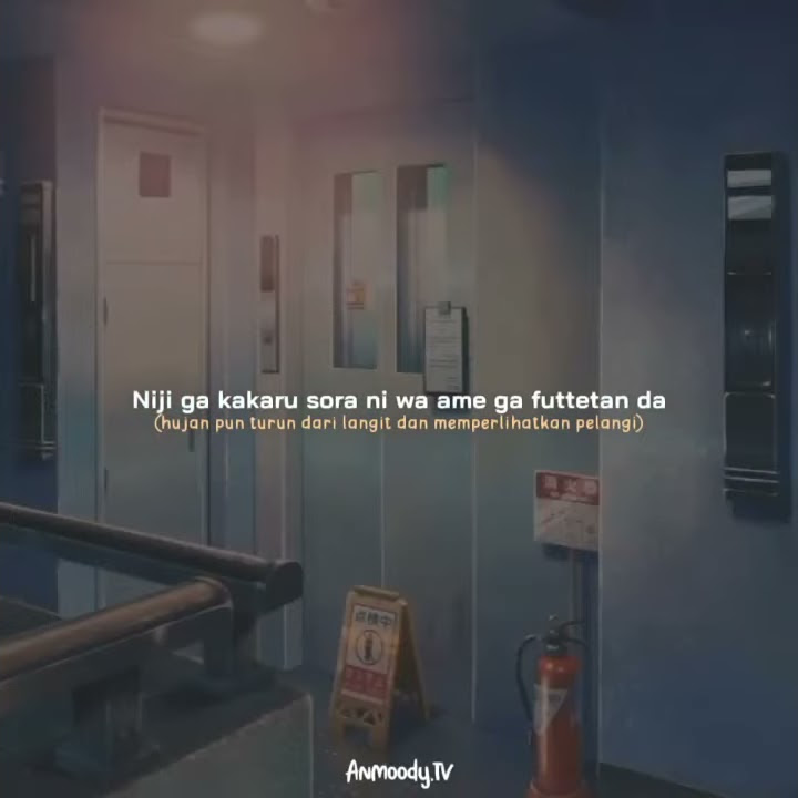 Story WA anime hujan||anime taman harfiah