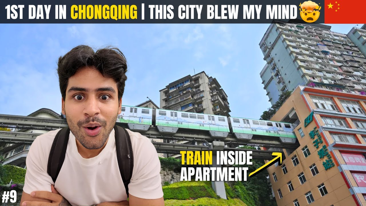 Chongqing’s CRAZIEST Architecture: Train Through Building & 20th Floor on Ground!