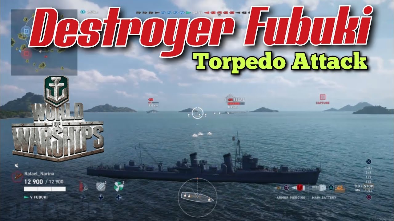 Destroyer Fubuki | Destroyer Torpedo Attacks | World of Warships Legends