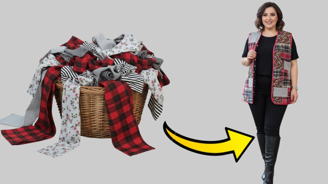 Не выбрасывайте обрезки ткани! ♻️Вы не поверите, что я сделала! | Zeliş'in Dikiş Odası