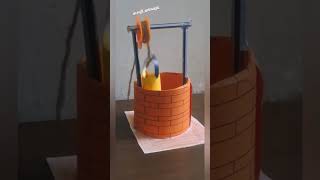 Easy working model | Science Project - How to make a well : Pulley : Simple Machine