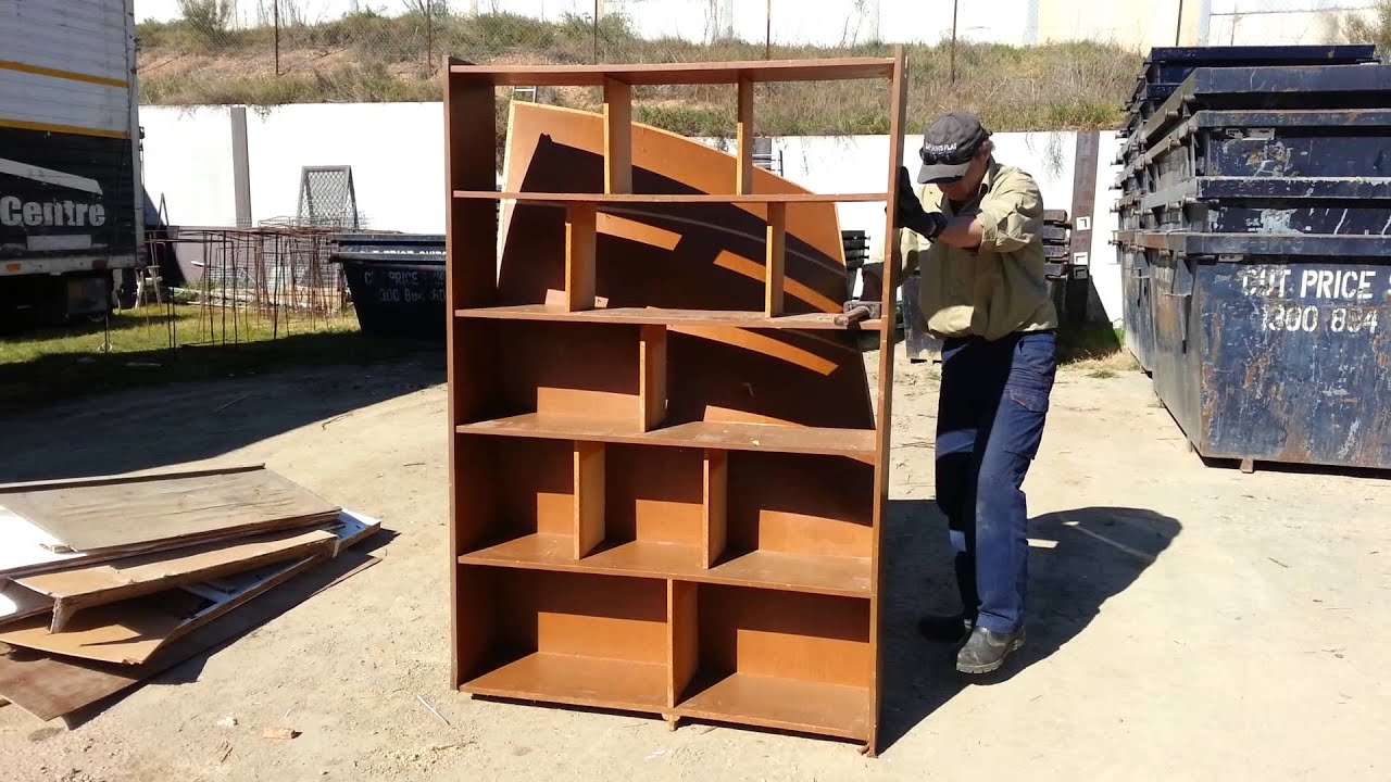 How to dismantle a bookshelf YouTube