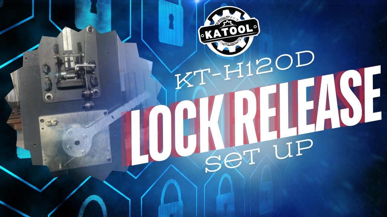 Katool KT-H120D Lock release cable handle setup.