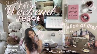 Uni Weekend Reset Pinterest School Girl Living Alone Diary Groceries, Deep Clean & Self Care